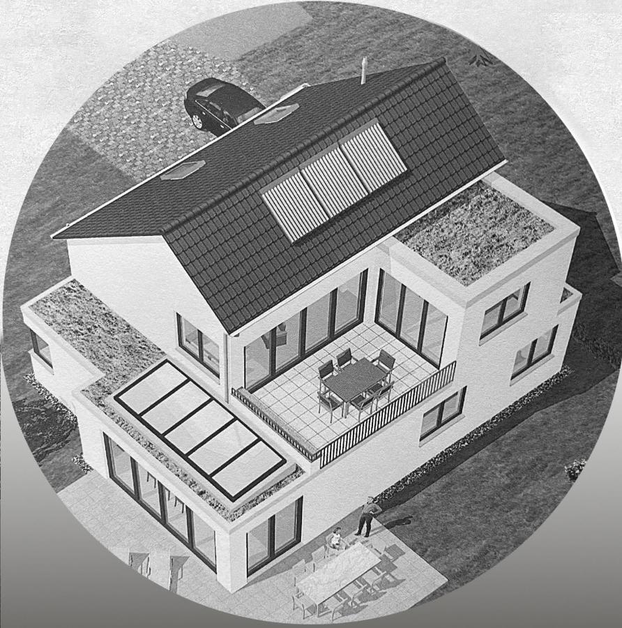 Wunderschoene Helle Wohnung Mit Grosser Dachterrasse ゴットマーディンゲン エクステリア 写真